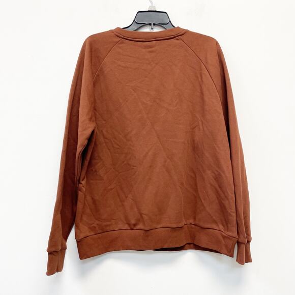 The Cuddle Collab Women's "best In Show" Crewneck Sweatshirt Brown Size Large - Picture 3 of 6